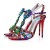 Christian Louboutin Sandaler Goldora 100 mm H Multi/mix Multi Ab/lin La Patent