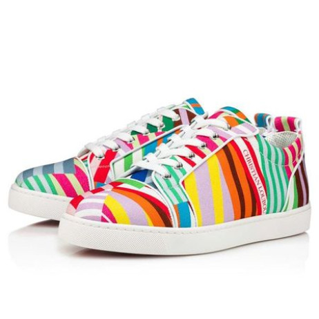 Christian Louboutin Louis Junior Multi / bianco Pamuk