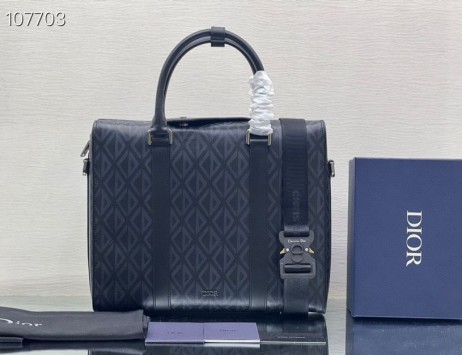 Dior Lingot Evrak Çantası CD Elmas 35CM Mavi