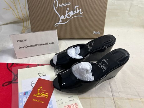 Christian Louboutin Me Dolly Zeppa 85 Mm Katır Rugan Siyah