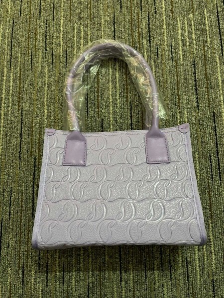 Christian Louboutin Yanımda CL Monogram Tote Çanta Mor Christian Louboutin