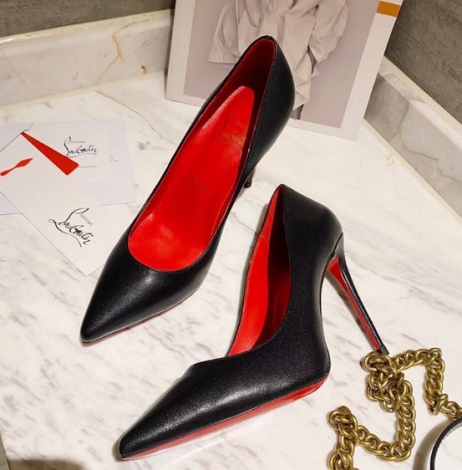 Christian Louboutin Kate Pompalar 100 mm Nappa Deri Siyah Christian Louboutin