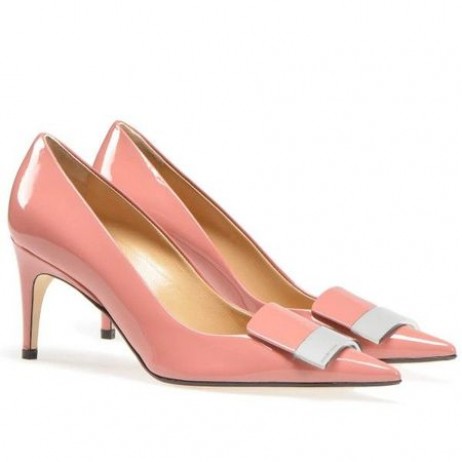 Sergio Rossi SR1 Pompalar 75mm Pembe Patent