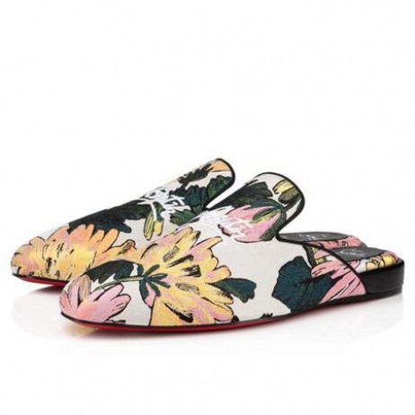 Christian Louboutin Donanma Coolito Çok / siyah Kumaş Sandalet