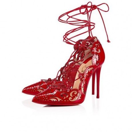 Christian Louboutin Pompalar Impera 100 mm Loubi/transp Rugan