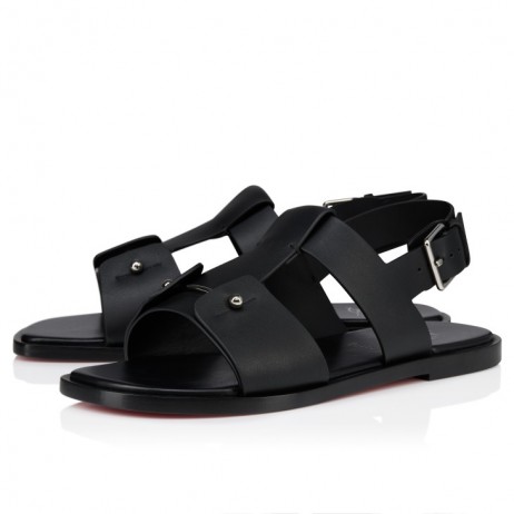 Christian Louboutin Chambeliss Sandal Sandals Calf Leather Black