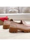 Christian Louboutin CL Moc Pabuç Loafer'lar Dana Derisi Pembe