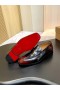 Christian Louboutin Chambelimoc Loafer'lar Pürüzsüz Dana Derisi Siyah Kırmızı
