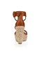 Christian Louboutin Chocazeppa Sivri Sandalet 120mm Dana Derisi Kahverengi