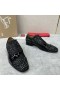 Christian Louboutin Greggo Oxford Rugan Yapay Elmas Siyah