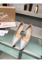 Christian Louboutin Irıza 85mm Pullu Kumaş Gümüş Pompalar