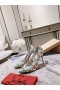 Christian Louboutin Kate Pompalar 100mm Grafik Baskılı Rugan Yeşil