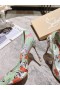 Christian Louboutin Kate Pompalar 100mm Grafik Baskılı Rugan Yeşil