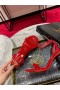 Christian Louboutin Dudak Parlatıcısı Kraliçe Sandalet 100mm Rugan Kırmızı