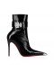 Christian Louboutin Beni Kilitle Ganimet 100 Mm Alçak Bot Vog Rugan Siyah