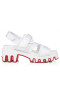 Christian Louboutin Yaz Kumul 35 Mm Sandalet Nappa Deri Neopren Ve Kurdele Bianco CL Ayakkabı