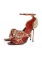 Christian Louboutin Wosandal Pic 100 Mm Sandalet Rugan ve Sivri Uçlu Rodeo