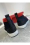 Christian Louboutin Louis Orlato Vs Düz Trico Spor Ayakkabı Siyah Kırmızı