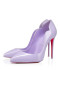 Christian Louboutin Pompaları Ateşli Piliç 100 mm stiletto topuk Leylak Dumanı / lin Leylak Dumanı Rugan