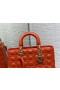 Dior 32CM Lady Dior Çanta Turuncu Konserve Kuzu Derisi