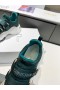 Dior D-WANDER Spor Ayakkabı Yeşil Teknik Kumaş Eğik Baskı