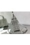 Dior Bayan Dior Çanta 24CM Kristal Süslemeli Cannage Saten Gümüş
