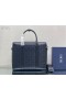 Dior Lingot Evrak Çantası CD Elmas 35CM Mavi