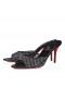 Christian Louboutin Kesme İşareti Katır Örgü Strass 80 Mm Katır Siyah
