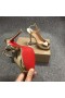 Christian Louboutin Jenlove Alta Pompaları 120mm Metalik Deri Platin