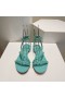 Christian Louboutin Mafaldina Düz Sandalet Rugan Mavi