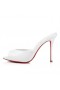 Christian Louboutin Bana Dolly 100 Mm Katır Patent Buzağı Bianco Christian Louboutin Ayakkabı