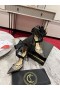 Christian Louboutin Mechante Reine Pompaları 100mm Başak Patent PVC Siyah
