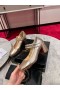 Christian Louboutin Bayan Jane Pompaları 55mm Yanardöner Deri Altın