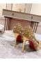 Christian Louboutin Pigalili Potpuri Strass Parlak Altın Pompalar