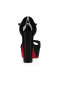 Christian Louboutin Sandaloo 130 Mm Sandalet Rugan Siyah
