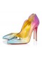 Christian Louboutin Ateşli Piliç 100 Mm Pompalar Boreal Specchio Deri Çok Renkli