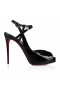 Christian Louboutin Jenlove Alta Pompaları 120mm Patent Vog Deri Siyah