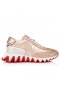 Christian Louboutin Loubishark P Strass Spor Ayakkabı Yanardöner Dana Derisi Süet Ve Strass Pembe CL Ayakkabı