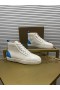 Christian Louboutin Louis yüksek Top Spor ayakkabı Buzağı Beyaz Mavi Christian Louboutin Ayakkabı