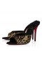 Christian Louboutin Bayan Z Katır Ocelot 100 Mm Katır İşlemeli Krep Saten Çok Renkli