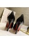 Christian Louboutin Simplenodo Yay Pompaları 85mm Rugan Siyah