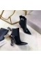 Saint Laurent Tüm Siyah Afyon 110mm bileğe kadar bot Saint Laurent Ayakkabı
