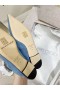 Jimmy Choo Bing Süet Düz Kristal Kayış Mavi