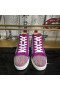 Christian Louboutin Louis Strass Yüksek top Spor Ayakkabı Süet ve Strass Mor