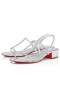 Christian Louboutin Basit Kraliçe Sandalet 25 Mm Sandalet Gümüş Christian Louboutin Ayakkabı
