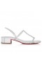 Christian Louboutin Basit Kraliçe Sandalet 25 Mm Sandalet Gümüş Christian Louboutin Ayakkabı