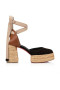 Christian Louboutin Brigissima 70 Mm Espadrilles Örgülü Dana Derisi Siyah Christian Louboutin Ayakkabı