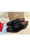 Christian Louboutin Hubertus Oxford Süet ve Dana Derisi Siyah