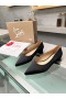 Christian Louboutin Kate Balerin Daireler Krep Saten Siyah Christian Louboutin Ayakkabı