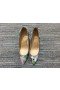 Christian Louboutin Loubitag Dekolte 554 Pompalar 100mm Pullu Çok Renkli